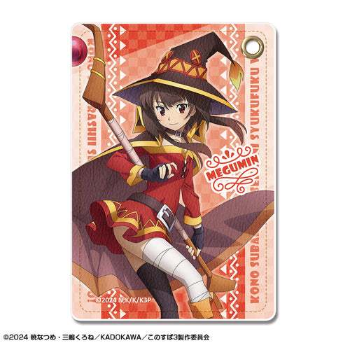 『この素晴らしい世界に祝福を!3』レザーパスケース デザイン03(めぐみん)【202509再販】